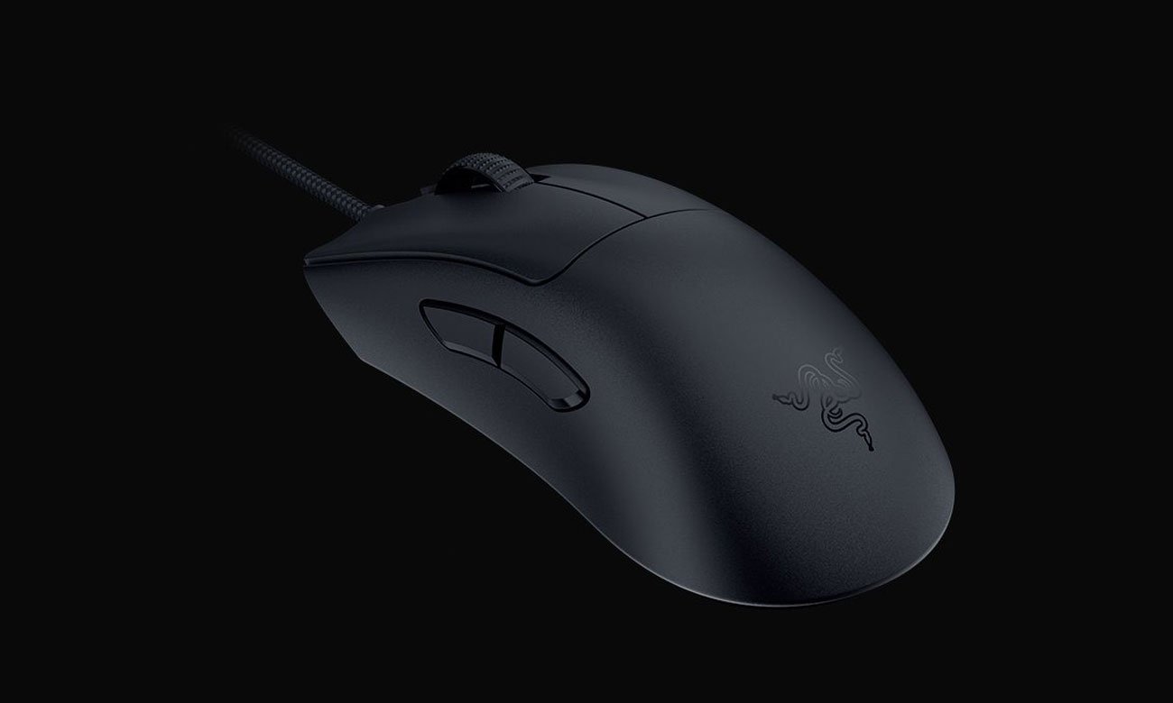 Razer DeathAdder V3 widok z góry, przyciski boczne
