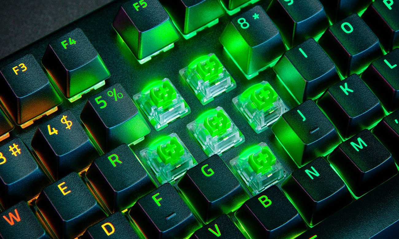 Razer BlackWidow V4 Pro grüne Schalter