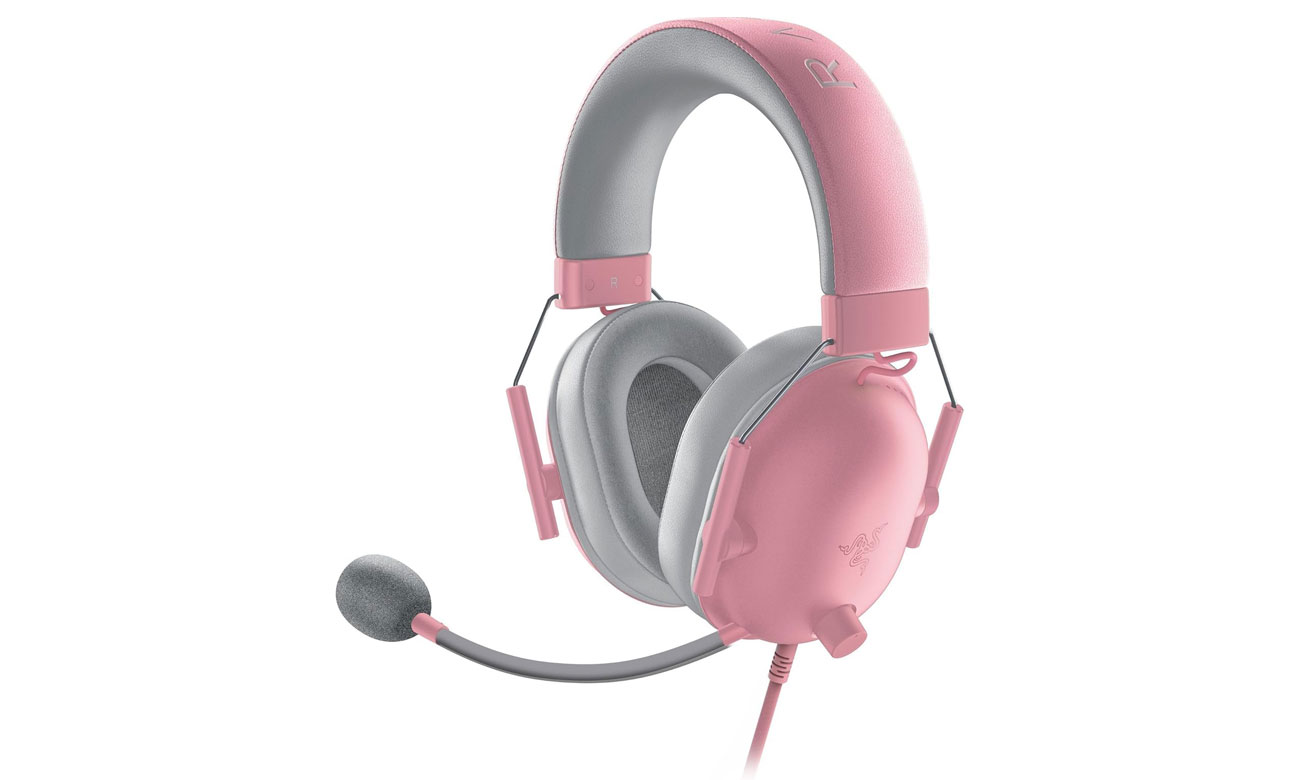 Słuchawki Razer BlackShark V2 X Xbox Quartz - Widok od przodu pod kątem