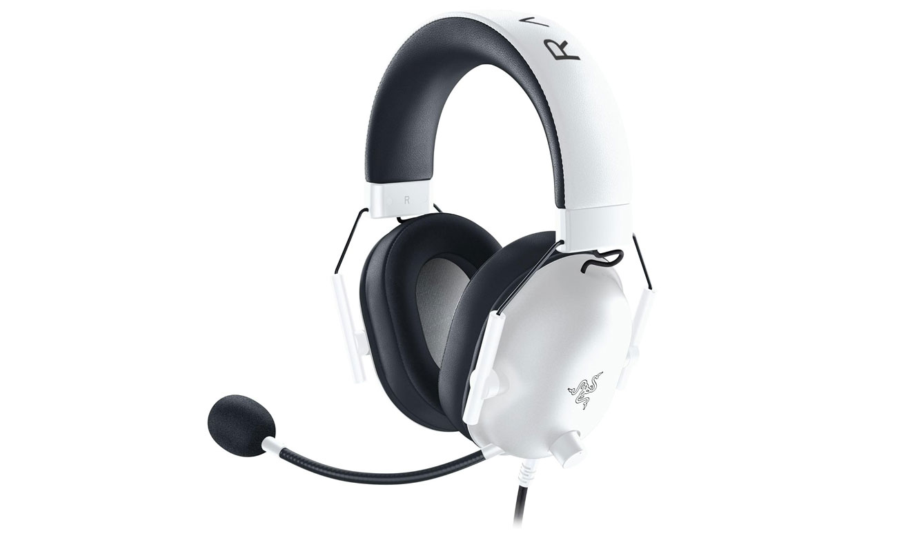 Słuchawki Razer BlackShark V2 X PlayStation White - Widok od przodu pod kątem