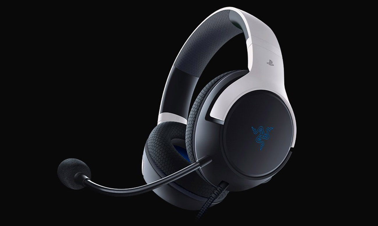 Zestaw słuchawkowy Razer Kaira X PlayStation - Widok od przodu pod kątem