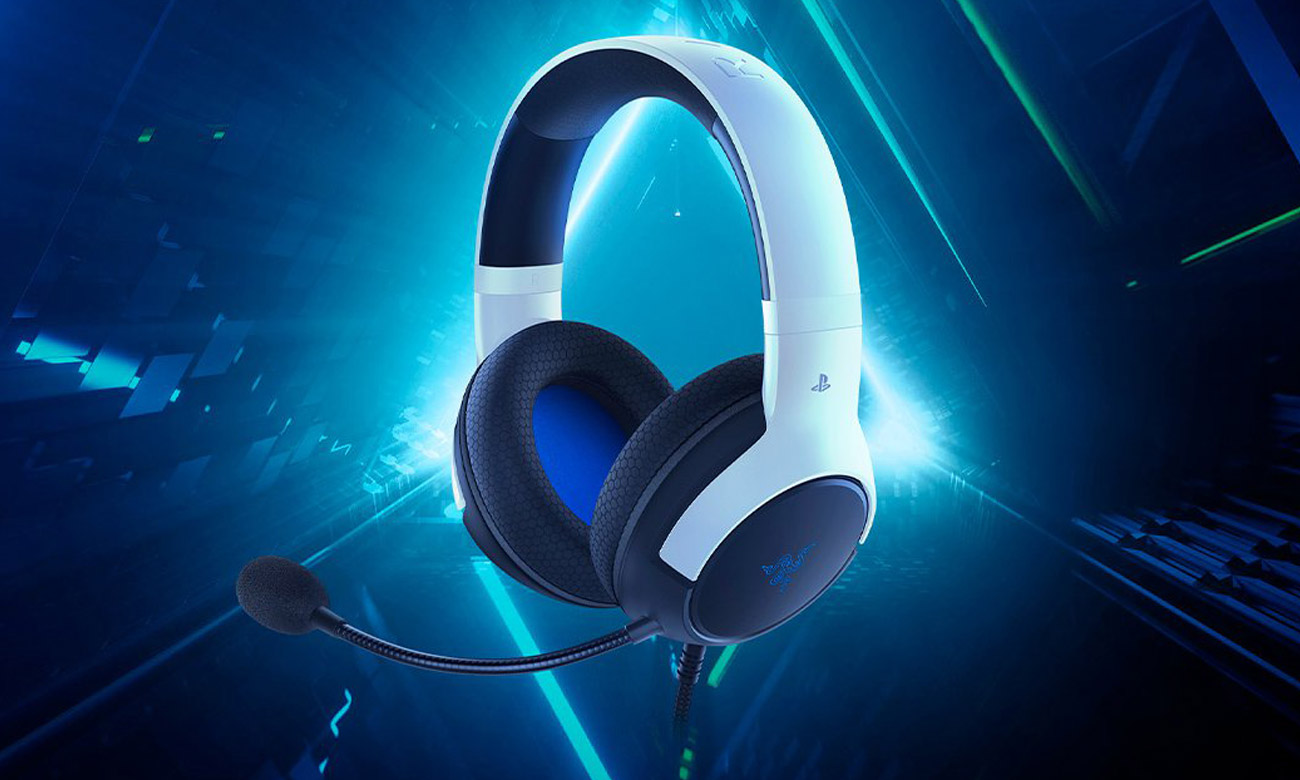 Zestaw słuchawkowy Razer Kaira X PlayStation - Widok od przodu pod kątem