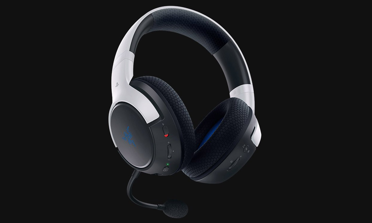 Zestaw słuchawkowy Razer Kaira HyperSpeed PlayStation - Widok od przodu pod kątem