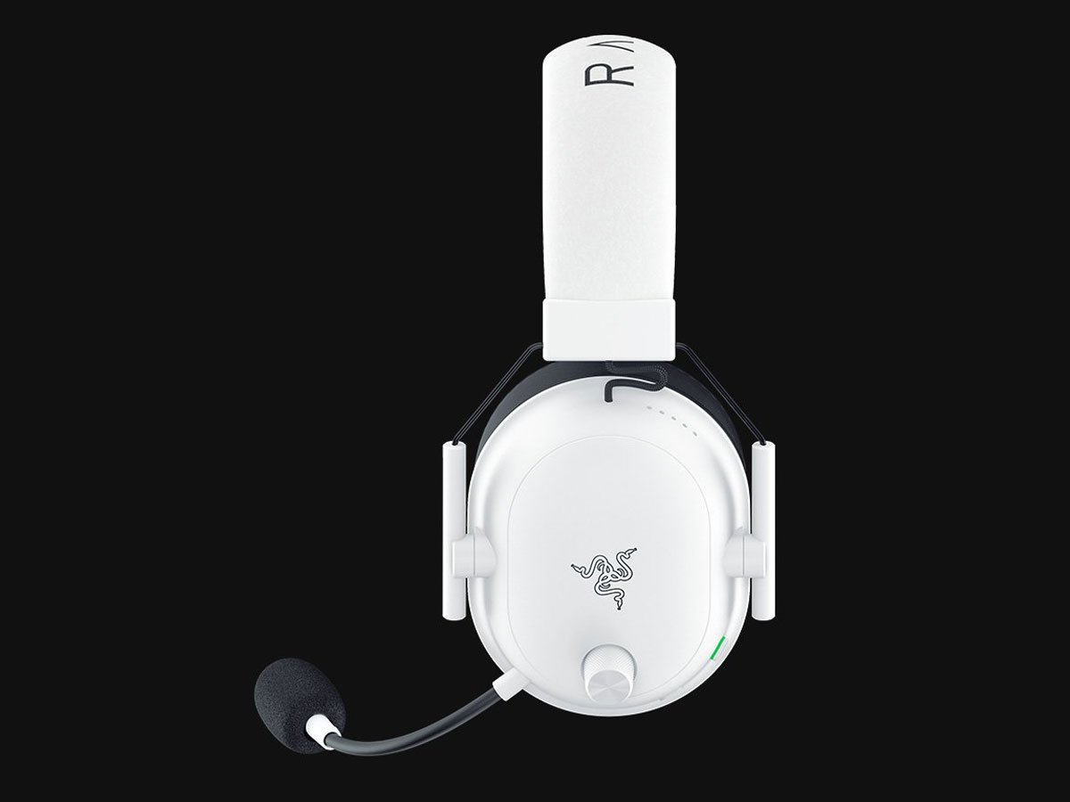 Zestaw słuchawkowy Razer BlackShark V2 HyperSpeed Biały - Widok z boku