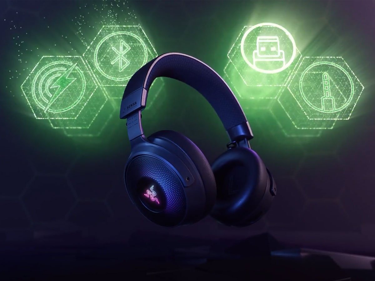 Słuchawki bezprzewodowe Razer Kraken V4 Pro - Grafika lifestyle