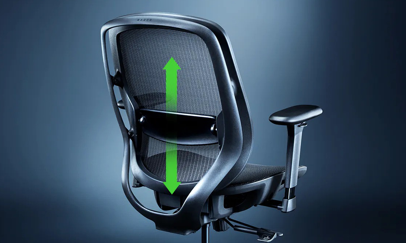 Ergonomiczny fotel gamingowy Razer Fujin - Utrzymuj zdrową postawę siedzącą w każdej sytuacji