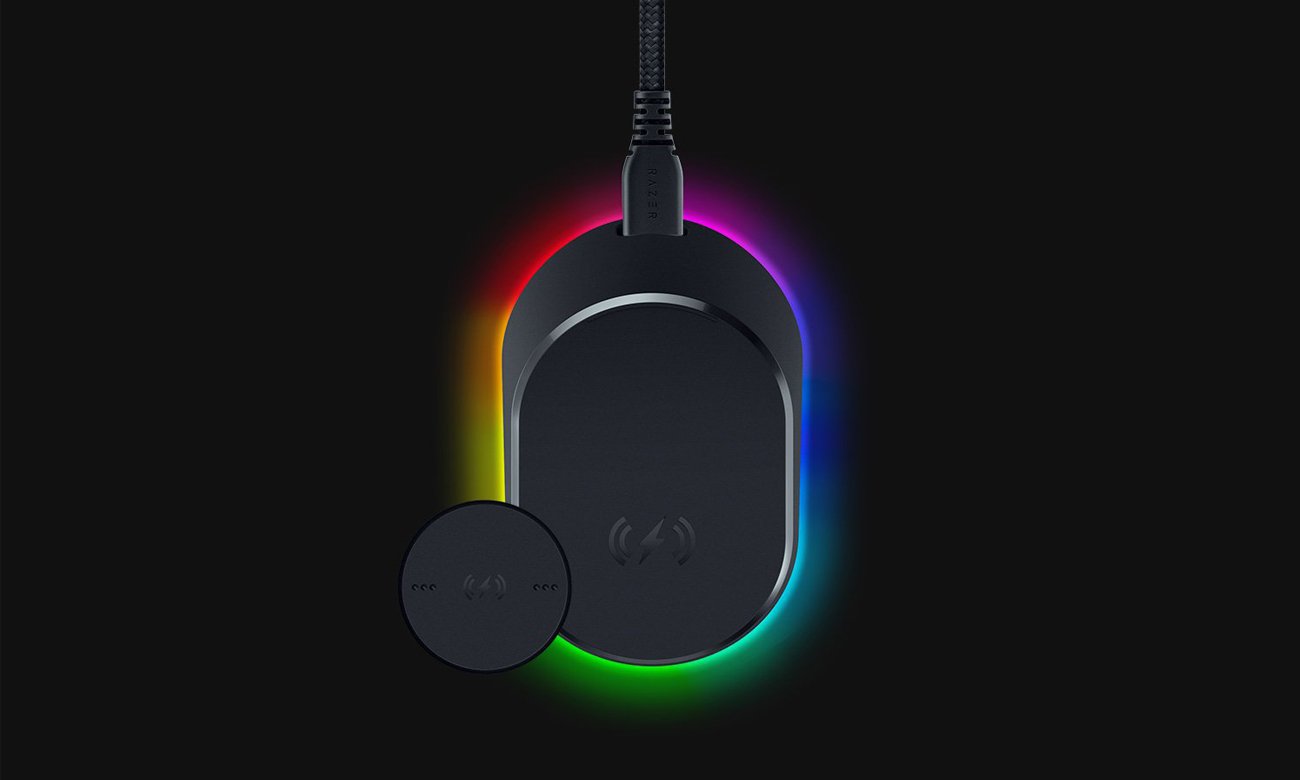 Razer Mouse Dock Pro + Wireless Charging Puck Bundle - Kable