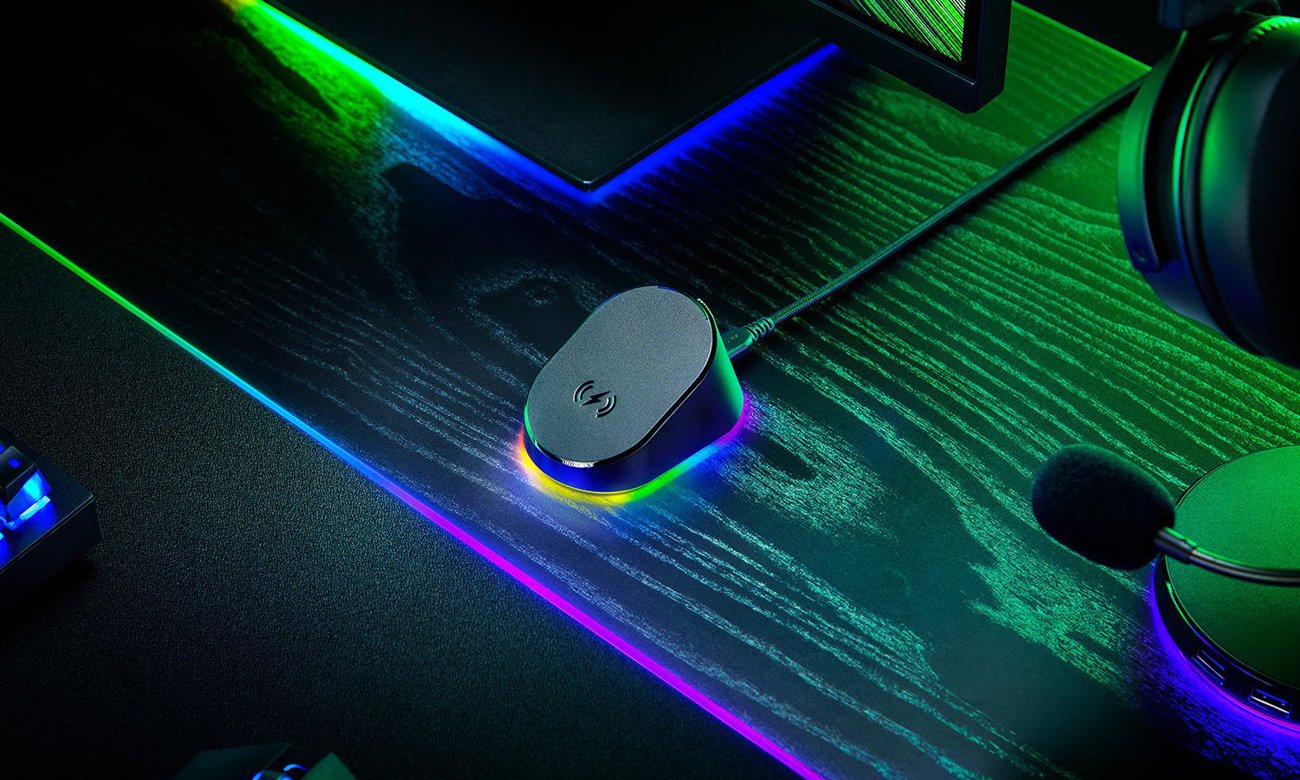 Razer Mouse Dock Pro + Wireless Charging Puck Bundle - Kable