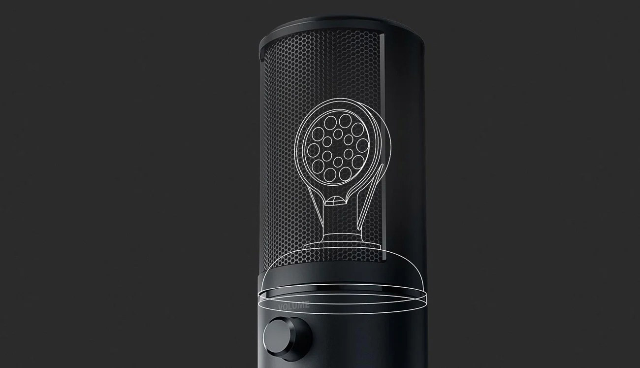 Mikrofon Razer Seiren X sprężyny absorbujące