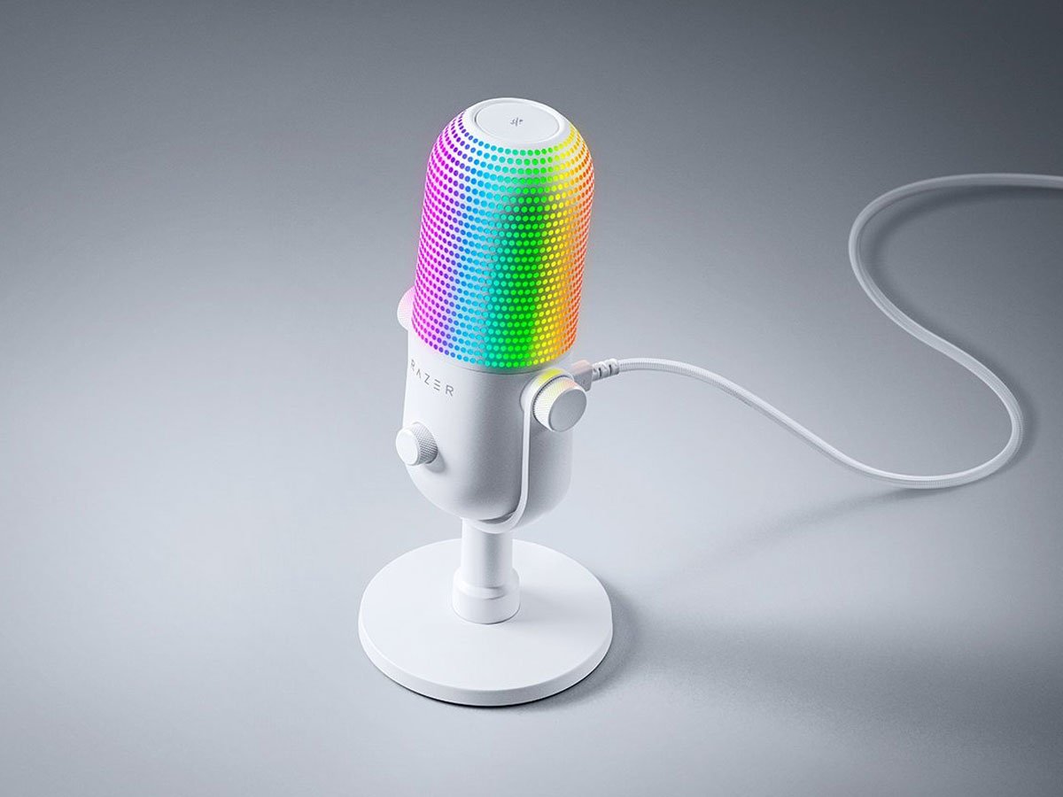 Mikrofon Razer Seiren V3 Chroma Biały - Grafika lifestyle