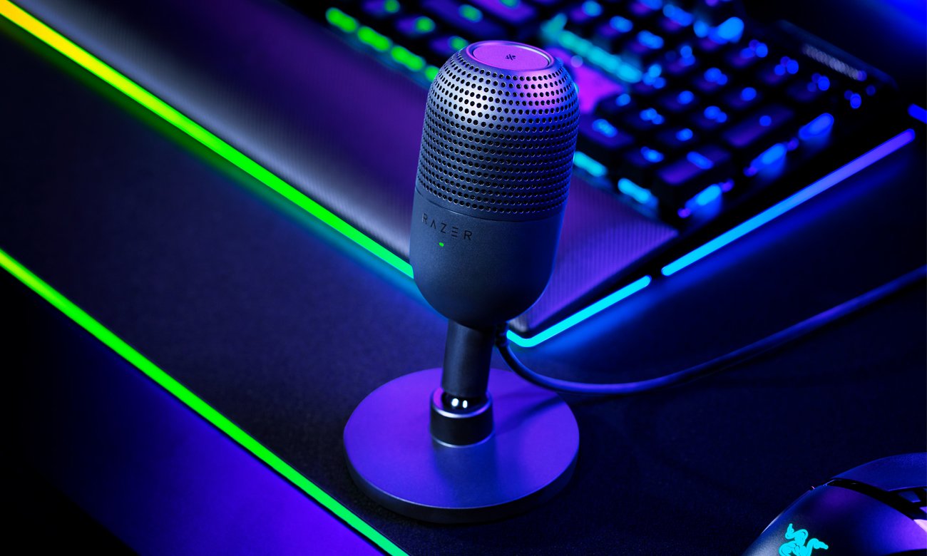 Mikrofon biurkowy Razer Seiren V3 Mini Czarny - Grafika lifestyle