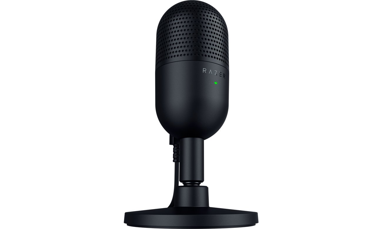 Mikrofon biurkowy Razer Seiren V3 Mini Czarny - Widok od przodu pod kątem