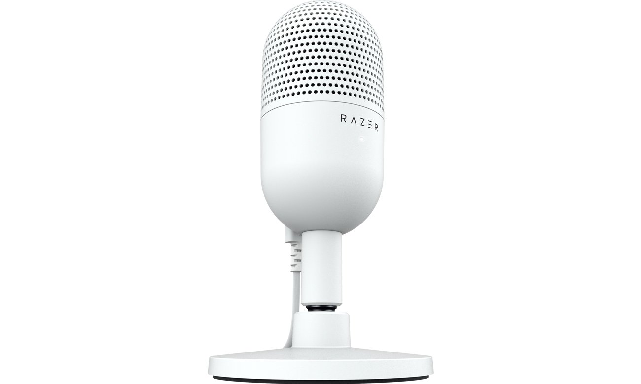 Mikrofon biurkowy Razer Seiren V3 Mini Biały - Widok od przodu pod kątem