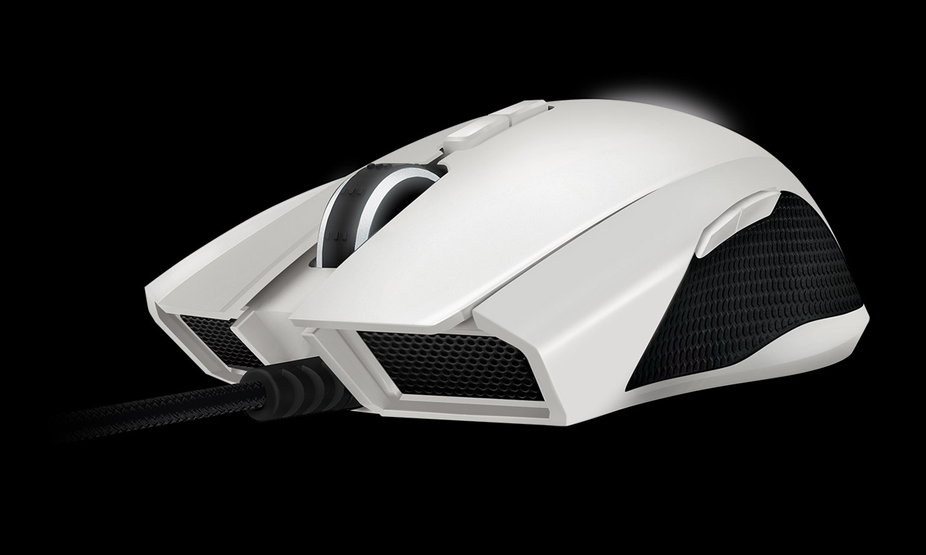 Razer Taipan biała widok z przodu