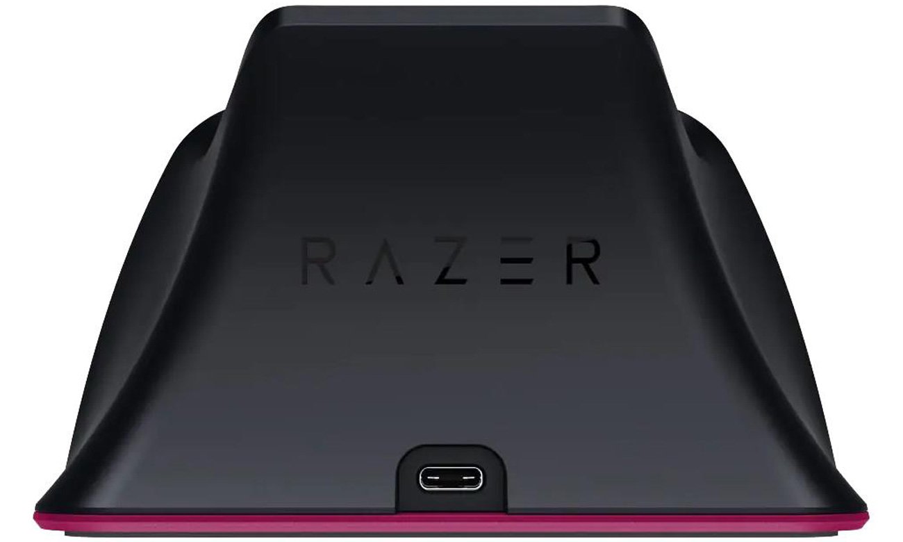 Stacja ładująca Razer Universal Quick Charging Stand PS5 Cosmic Red - Widok od tyłu