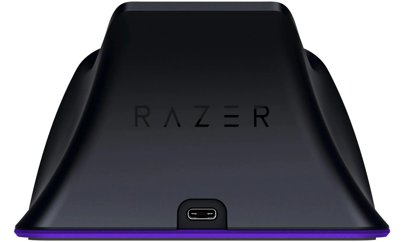 Stacja ładująca Razer Universal Quick Charging Stand PS5 Purple - Widok od tyłu