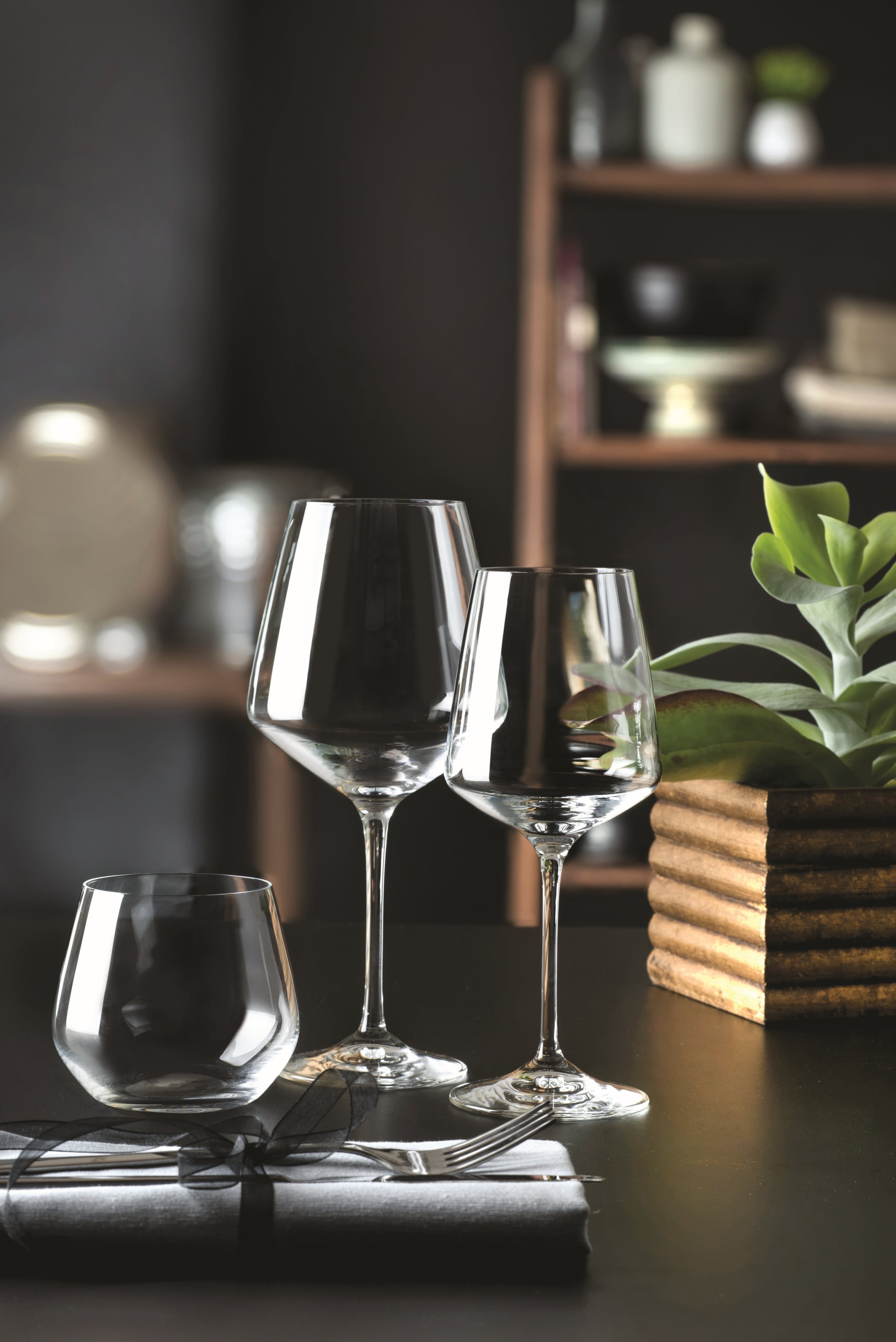 Włoski design szklanek Aria
