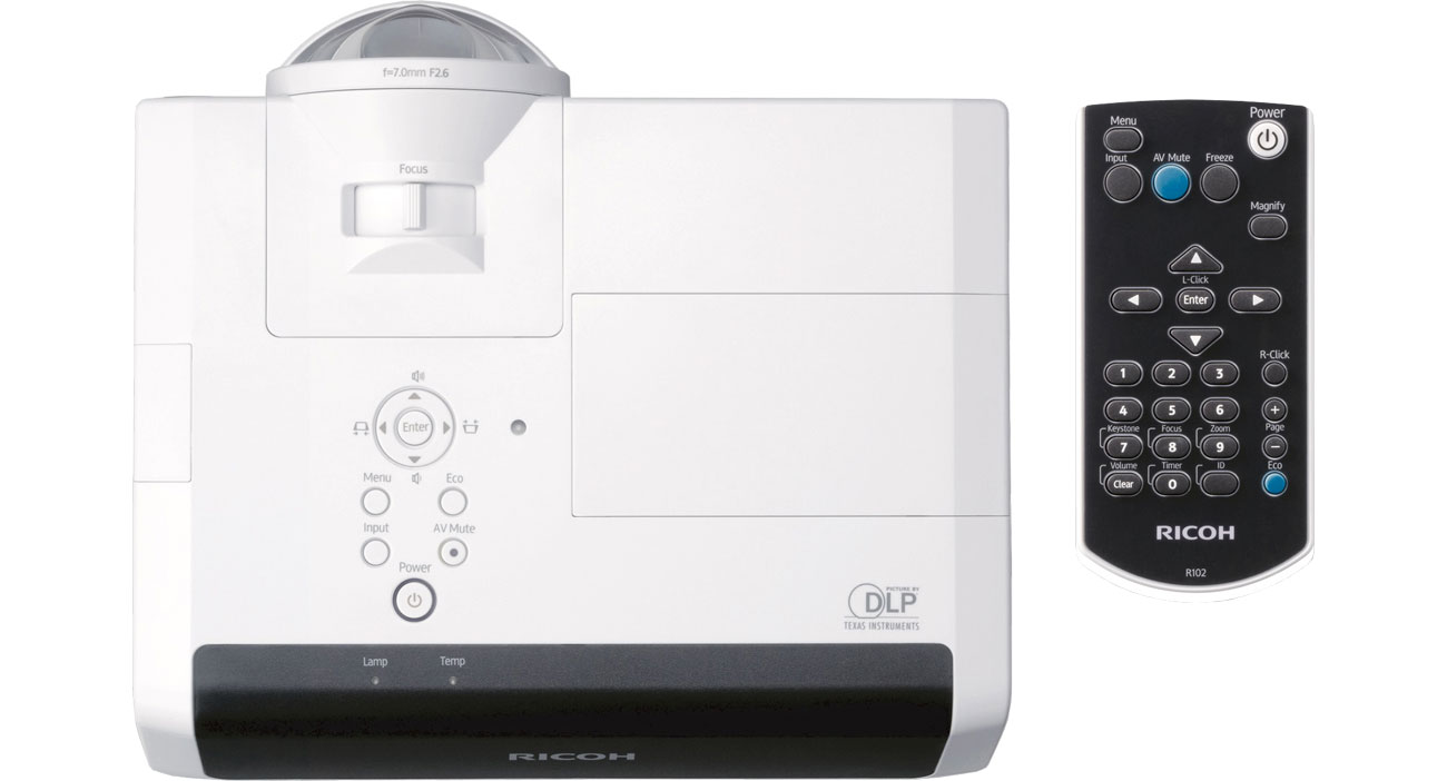 Ricoh PJ X4241N - Widok z góry