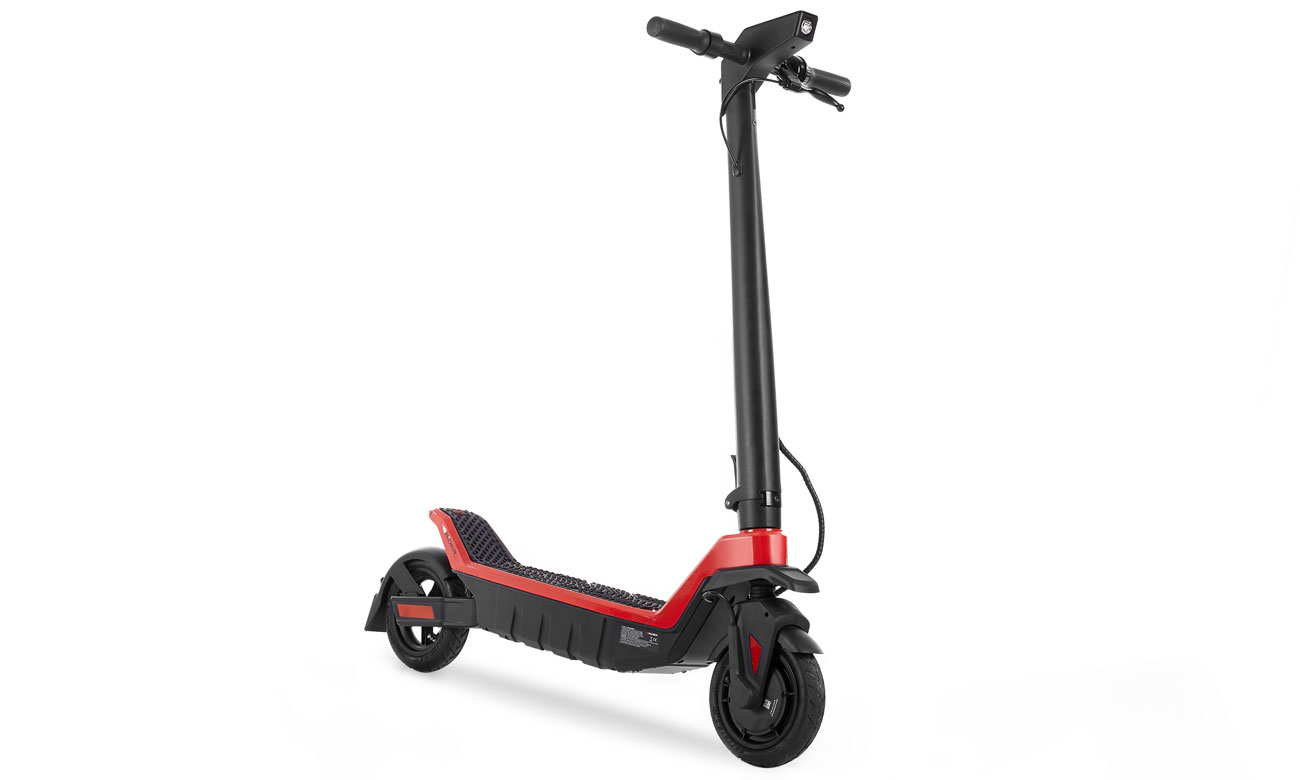Hulajnoga elektryczna Rider RS Sport Czerwona - Widok od przodu i prawego boku