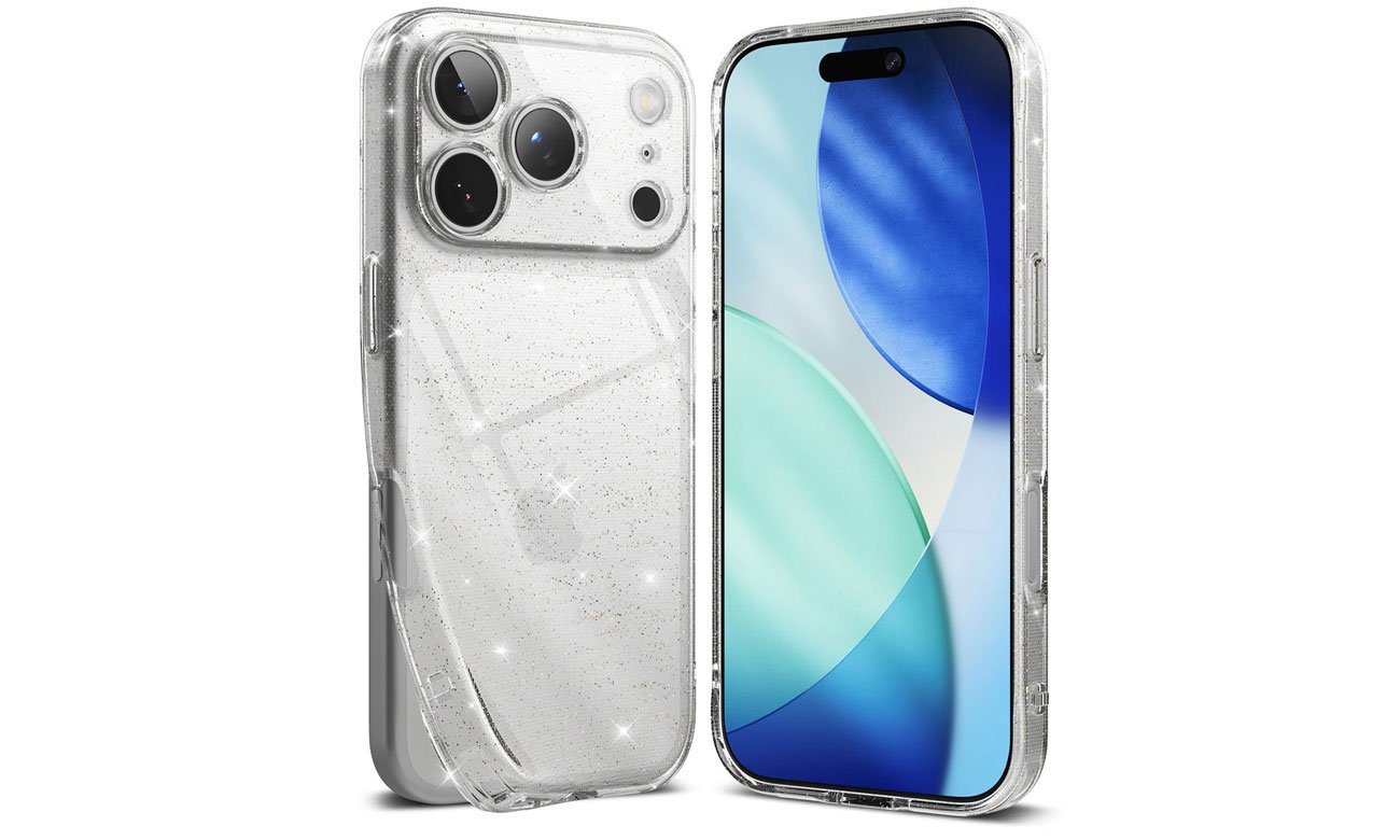 Ringke Air do iPhone 17 Pro Max Glitter Clear