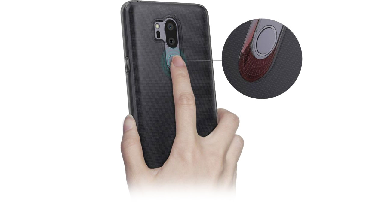 Ringke Air do LG G7 ThinQ Smoke Black Dopasowanie