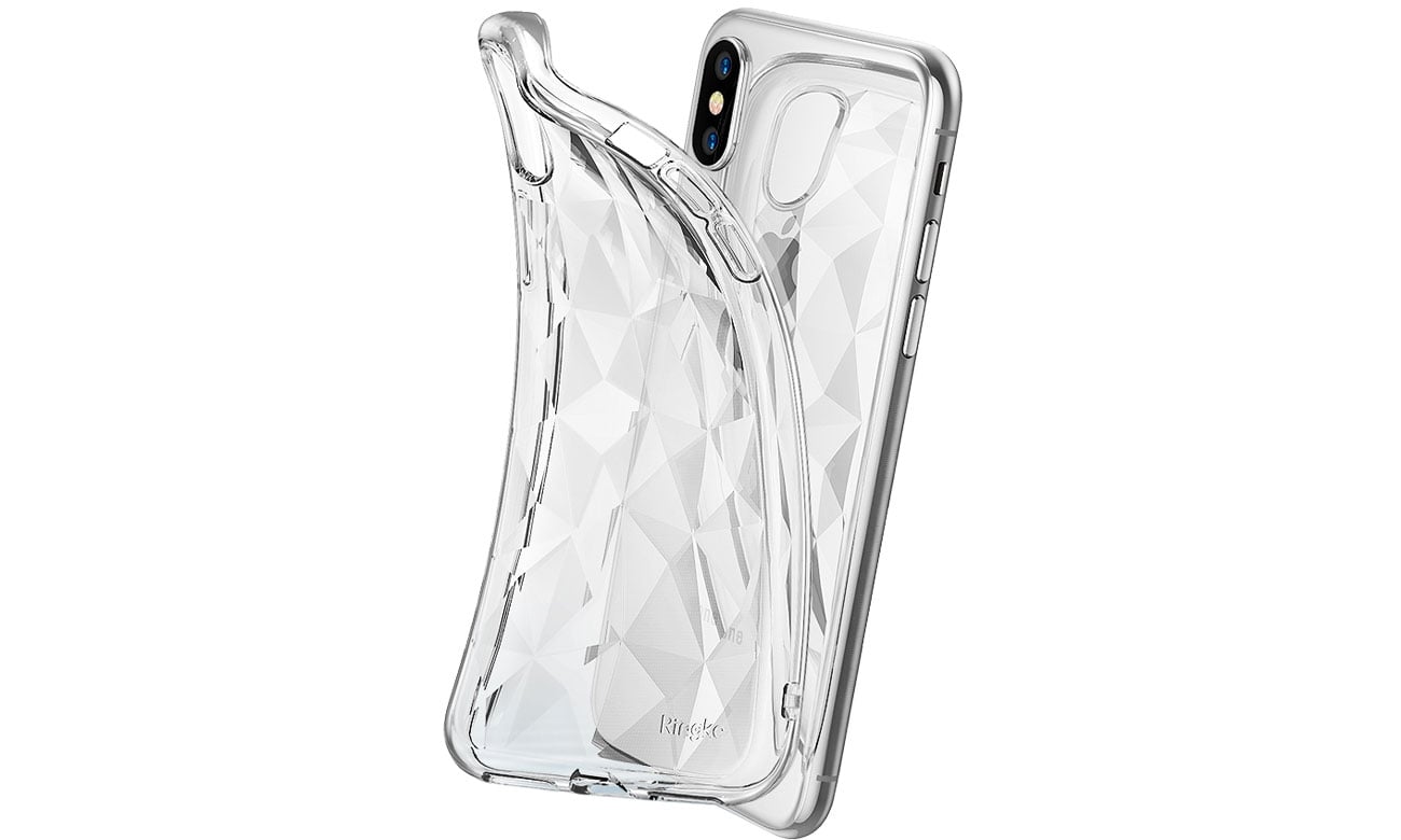 Etui na smartfona Ringke Air Prism do iPhone X Clear