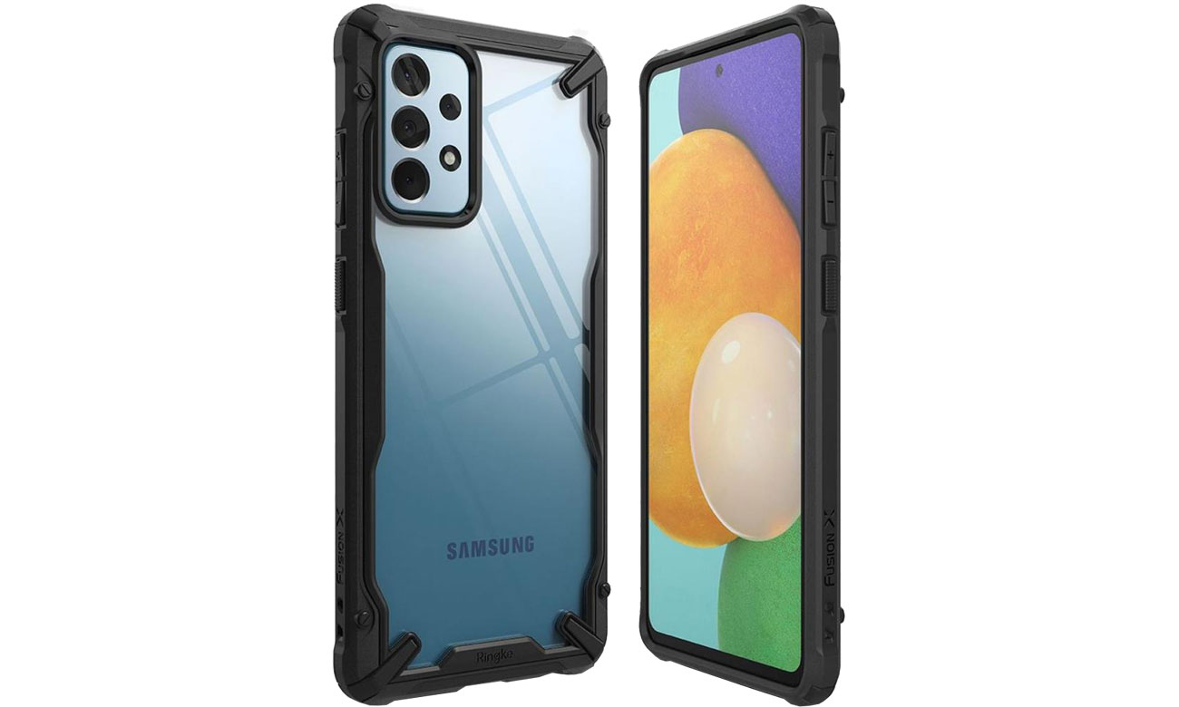 Etui Ringke Fusion X do Samsung Galaxy A52 czarny FUSG0069