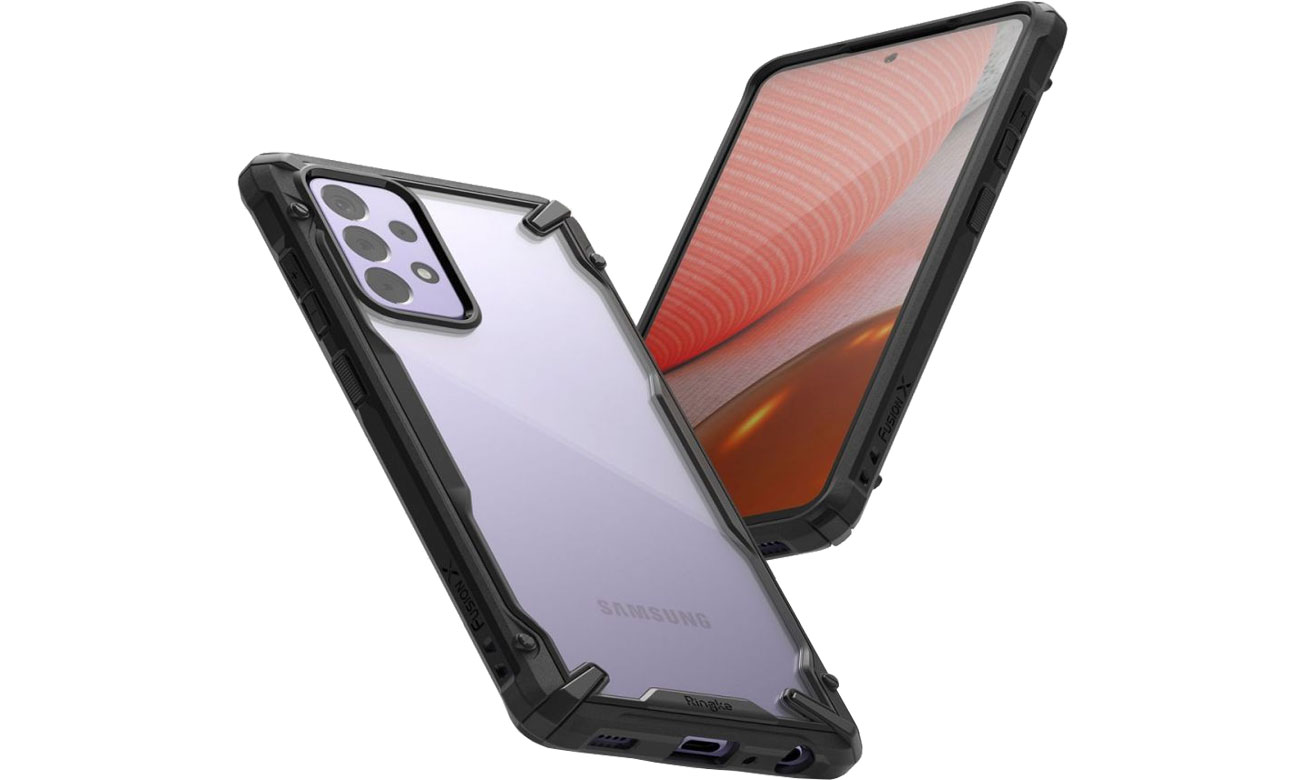 Etui Ringke Fusion X do Samsung Galaxy A72 czarny FUSG0070