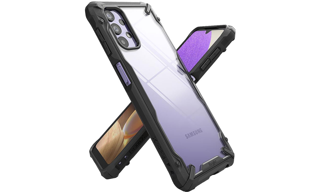 Etui Ringke Fusion X do Samsung Galaxy A32 5G czarny FUSG0071