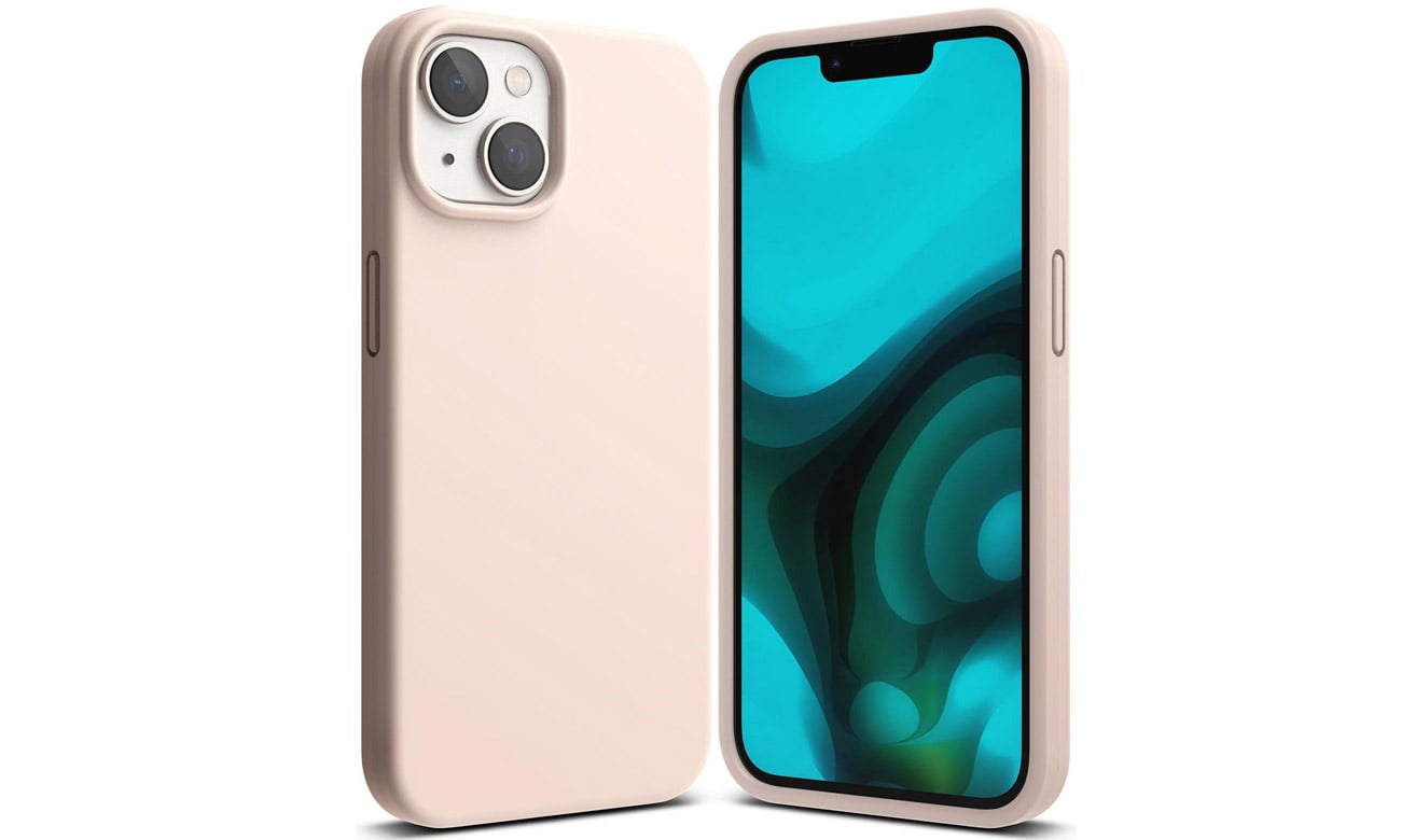 Etui Ringke Silicone do iPhone 14 pink sand