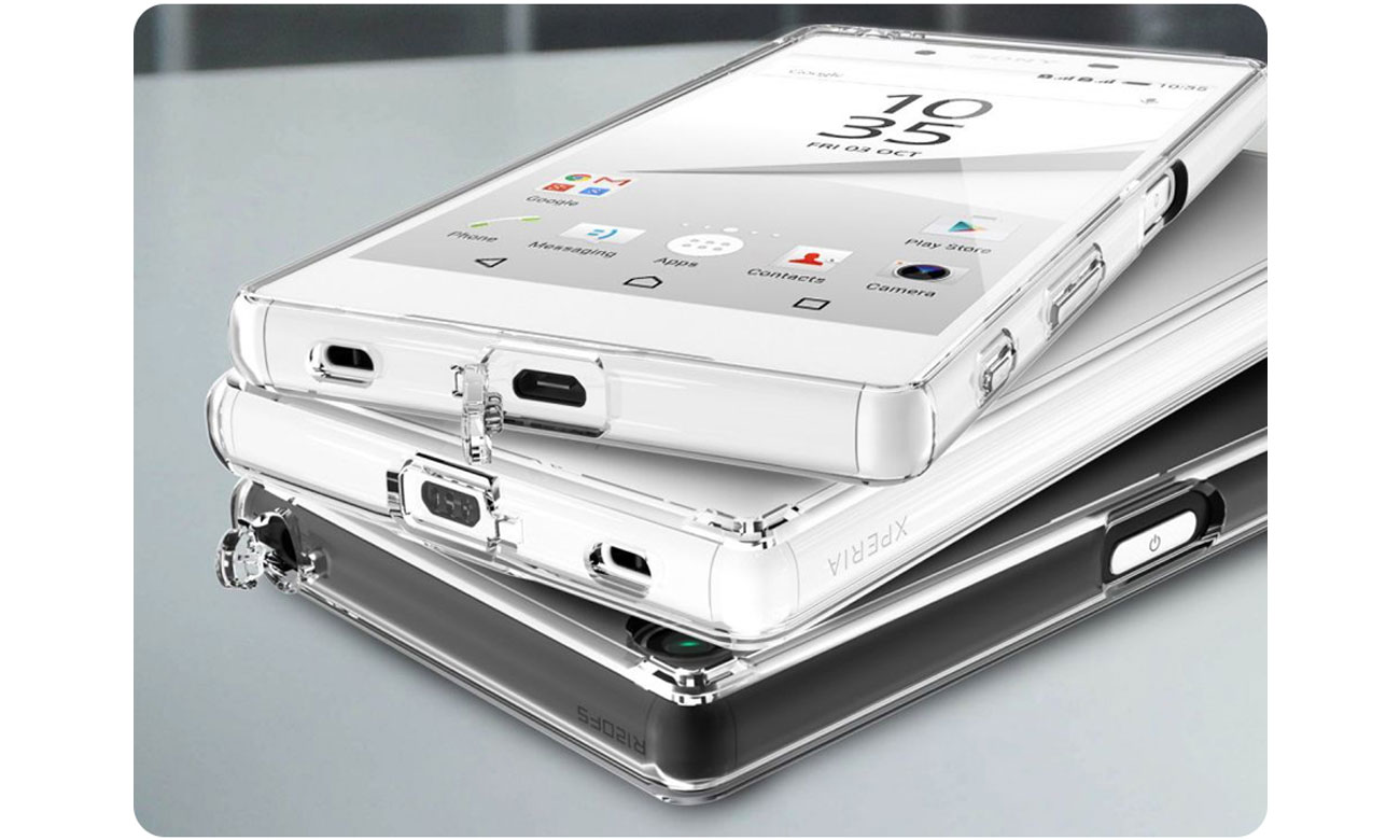 Ringke Fusion do Sony XPERIA Z5 dołączone zaślepki