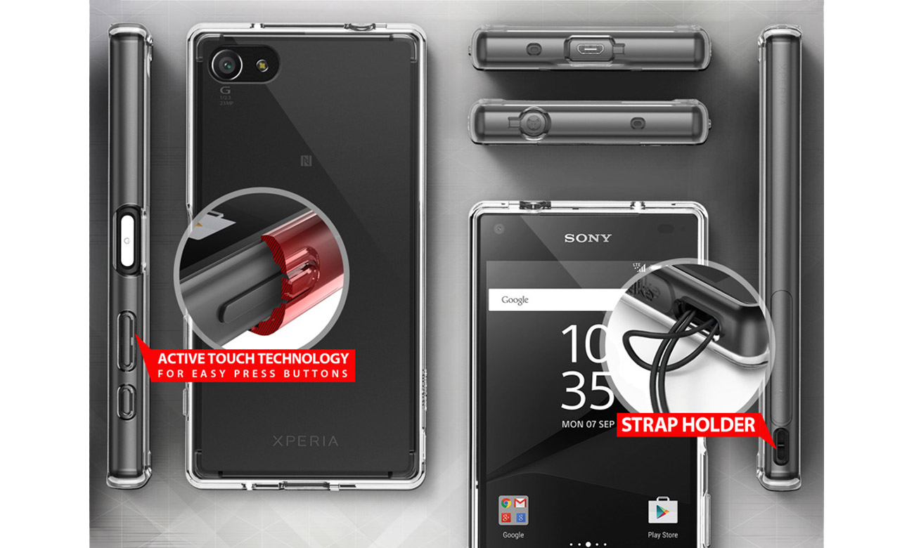 Ringke Fusion do Sony XPERIA Z3 COMPACT szary - Etui i obudowy na smartfony - Sklep komputerowy -