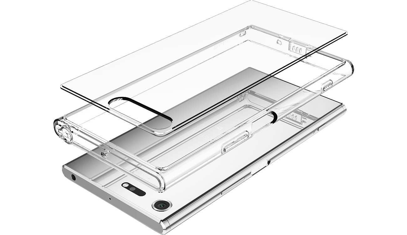 Ringke Fusion Sony XPERIA XZ Premium Smoke Black osłona portów