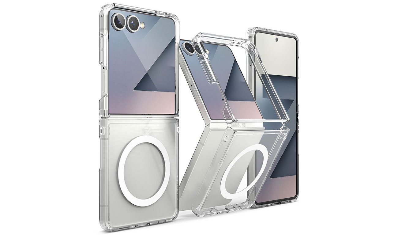 Ringke Fusion Magnetic MagSafe do Galaxy Z Flip7 Clear