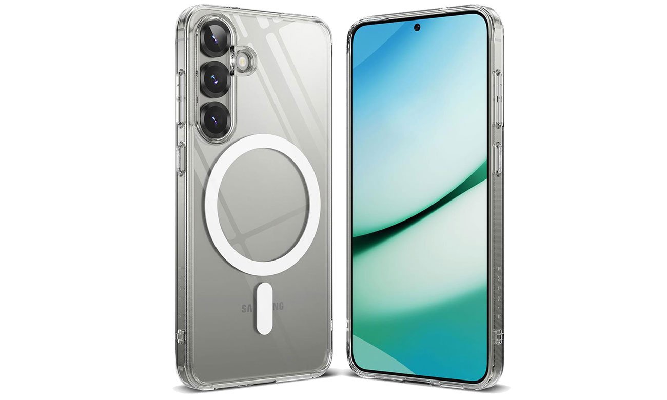 Etui Ringke Fusion X Magnetic MagSafe do Samsung Galaxy S25+ Clear