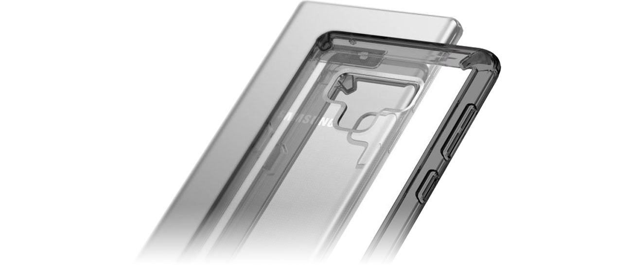 Ringke Fusion do Galaxy Note 9 Crystal View Dwie warstwy