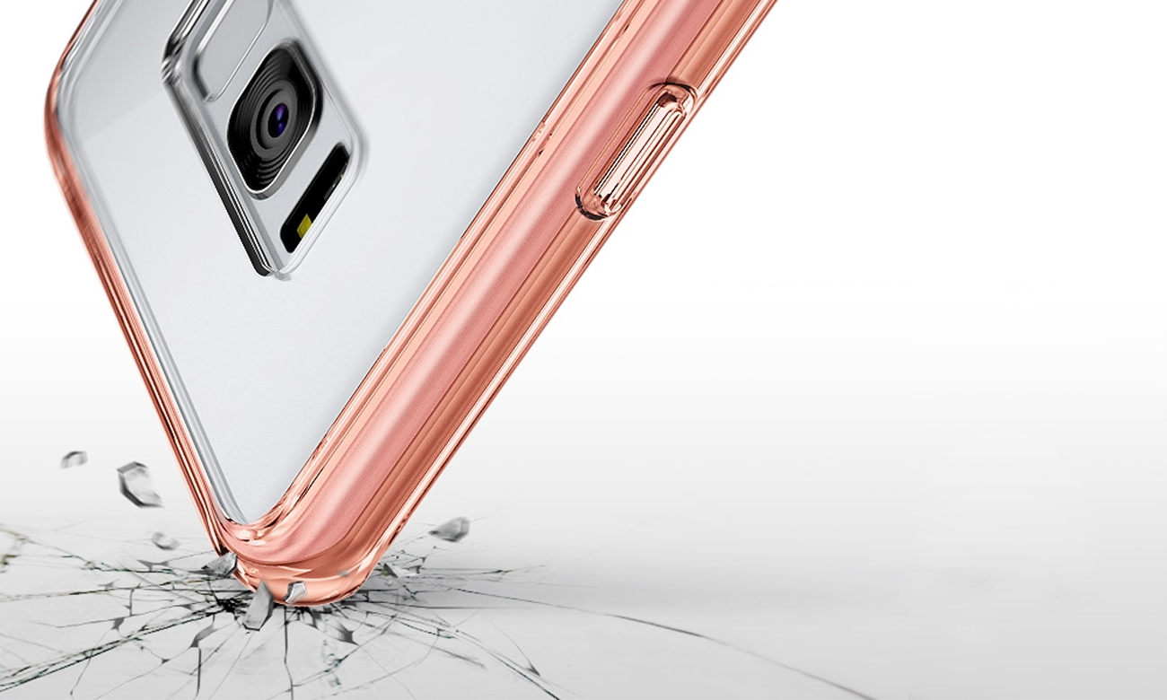 Etui Ringke Fusion do Samsung Galaxy S8 Rose Gold bezpieczeństwo