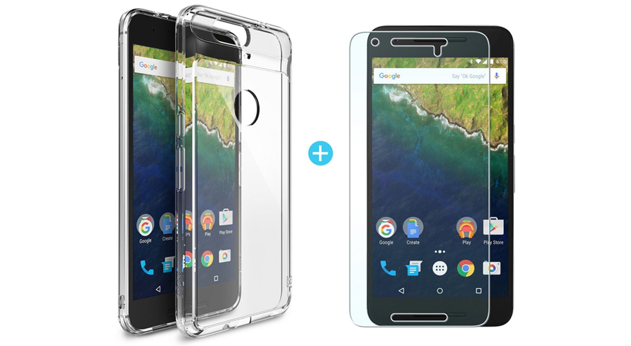 Etui Ringke Nexus 6P Crystal View folia ochronna