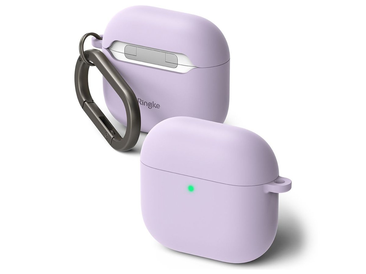 NEtui Silicone do Apple AirPods 4. generacji Fioletowe - Widok ogólny