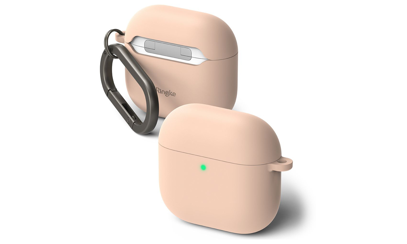 NEtui Silicone do Apple AirPods 4. generacji Różowe - Widok ogólny