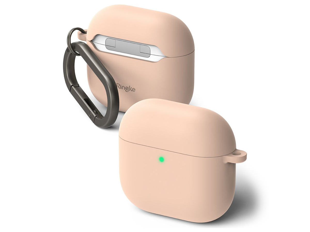 NEtui Silicone do Apple AirPods 4. generacji Różowe - Widok ogólny