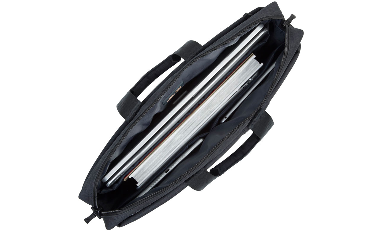 RIVACASE Biscayne 8355 czarna Wnętrze i przegrody