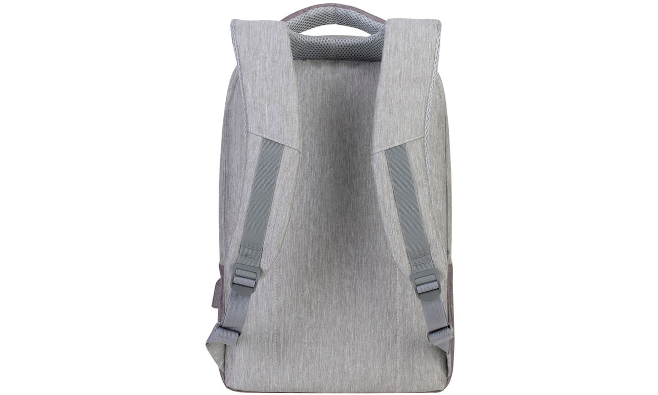 RIVACASE Prater 7562 15,6 szaro-brązowy paski na ramię