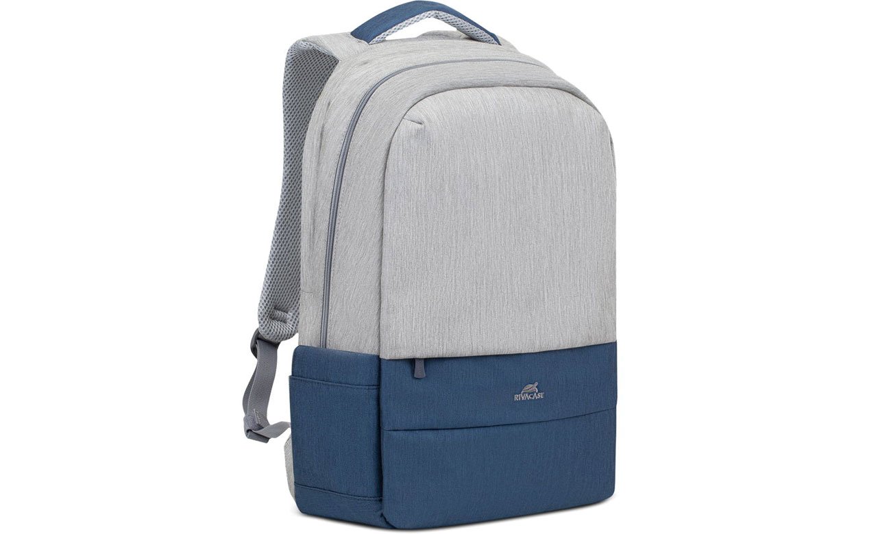 RIVACASE Prater 7567 17,3 szary-ciemnoniebieski plecak na laptopa