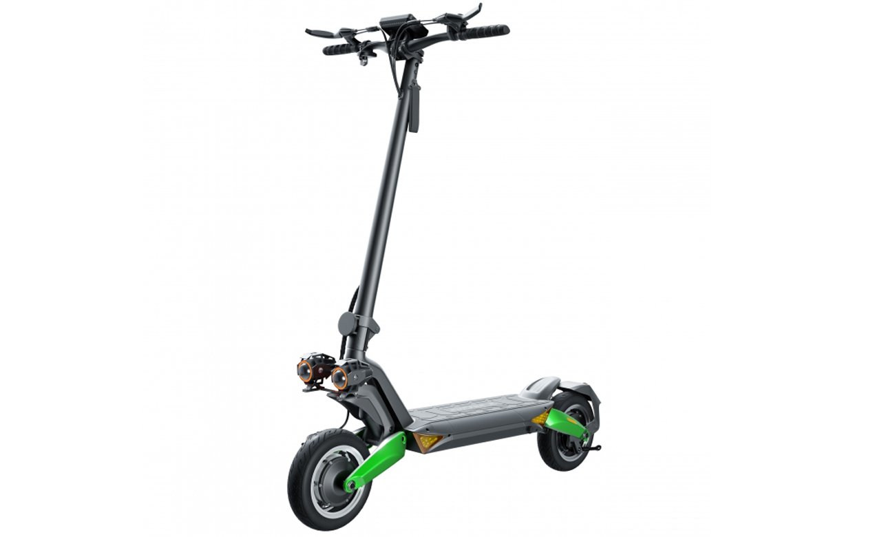 Hulajnoga elektryczna Ruptor R6 Zielona - Widok od przodu pod kątem