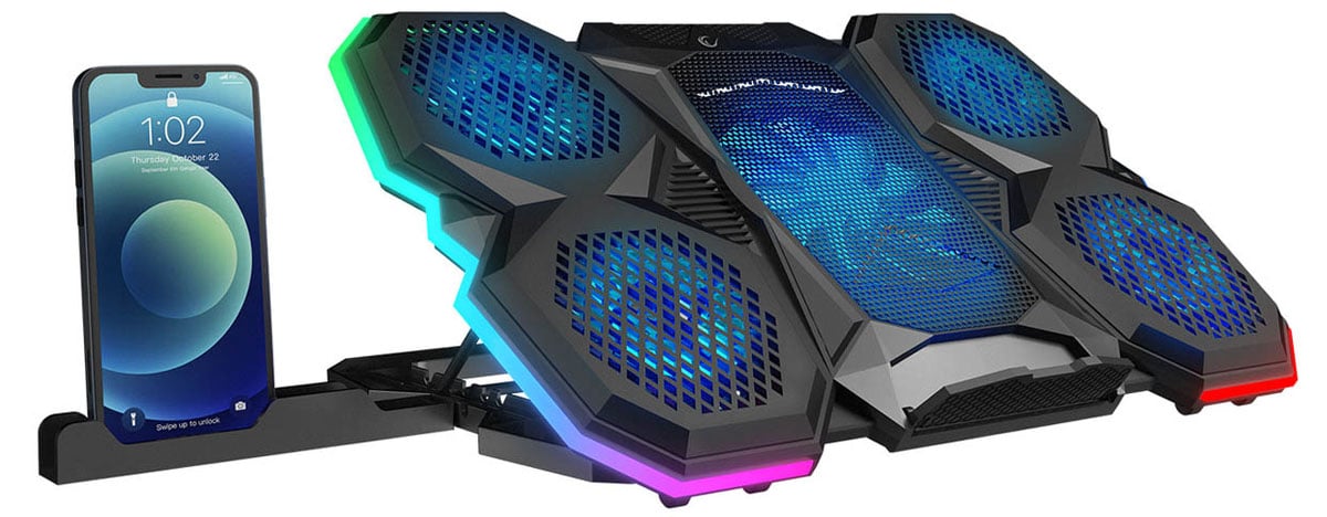 Podstawka chłodząca pod laptop Rampage X-Ranger 9-17 RGB