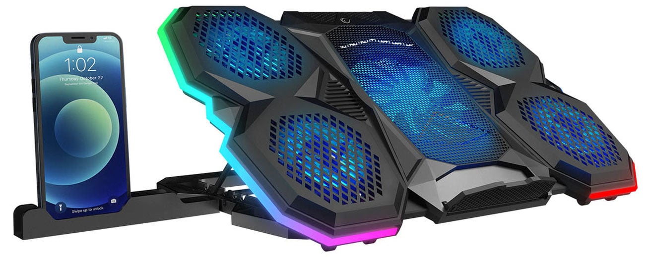 Podstawka chłodząca pod laptop Rampage X-Ranger 9-17 RGB
