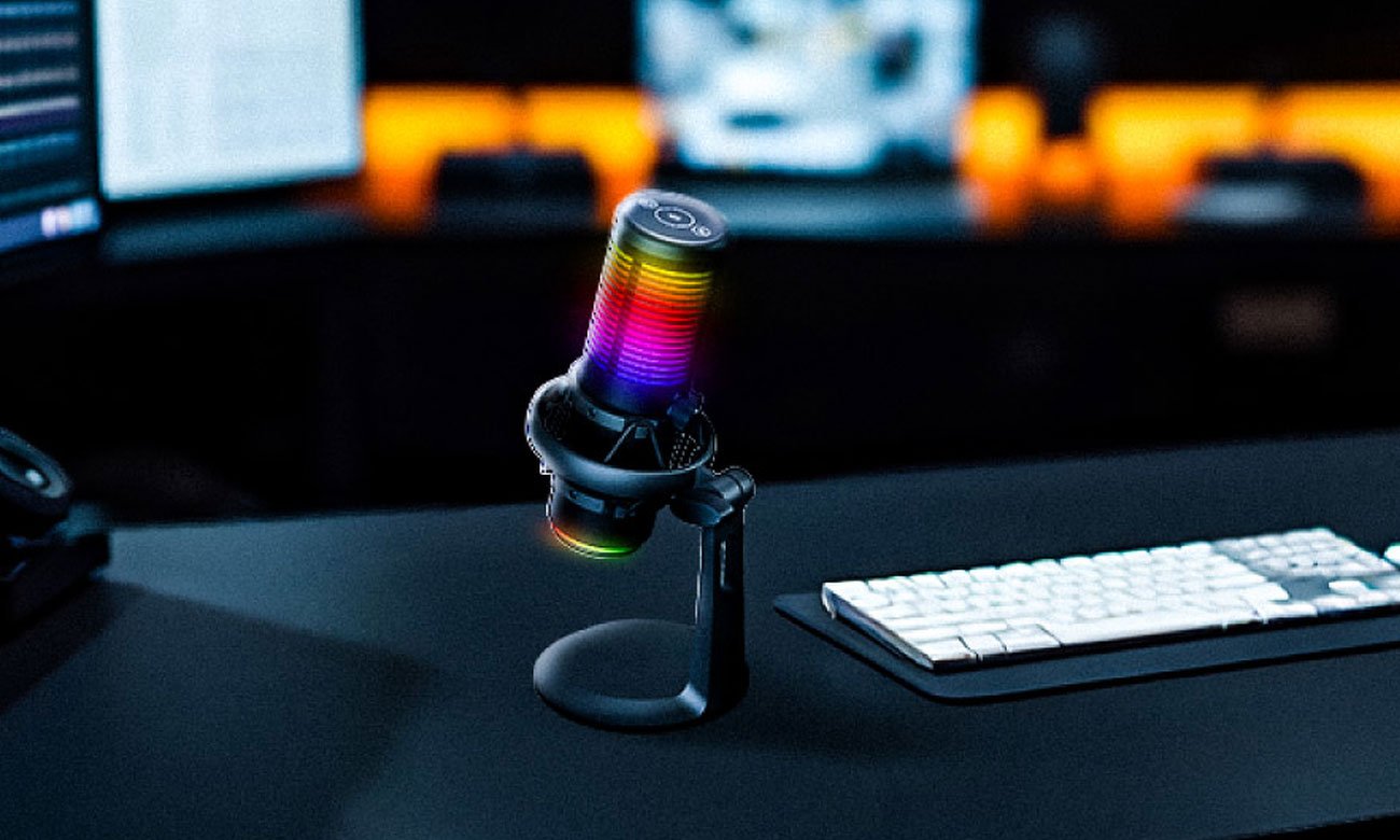 Mikrofon gamingowy Rampage Bemol RGB Czarny - Grafika lifestyle