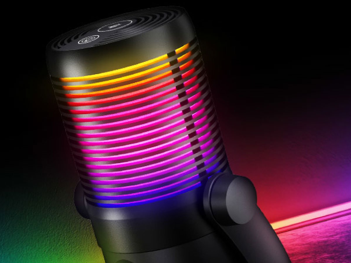 Mikrofon gamingowy Rampage Diyez RGB Czarny - Grafika