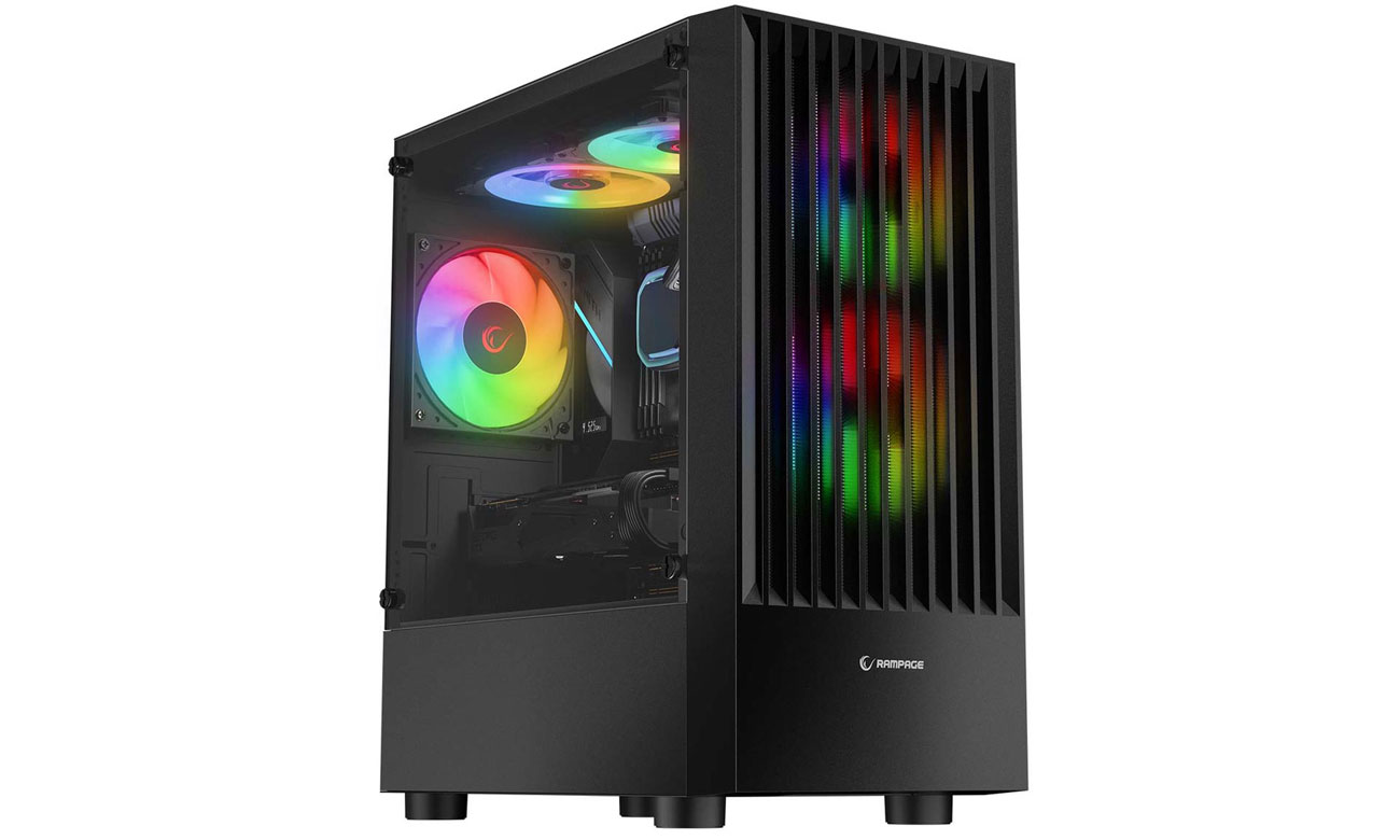 Obudowa Rampage Lyra Mesh Black